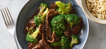 Beef and broccoli stir-fry
