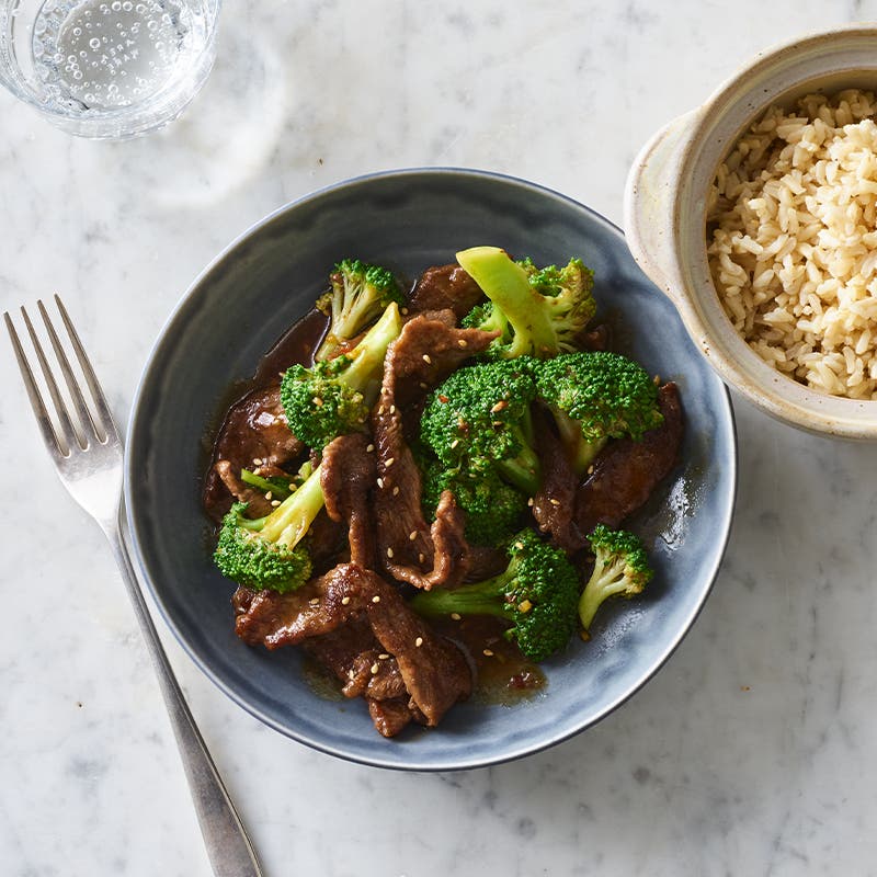 Beef and broccoli stir-fry