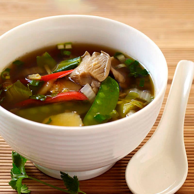 Asian inspired vegetable soup
