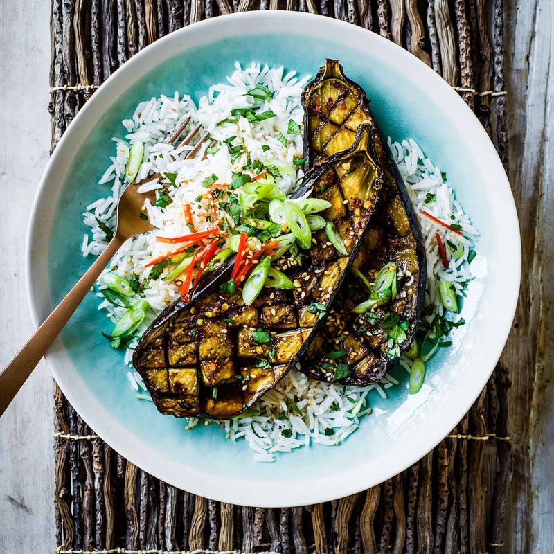 Photo of Sticky glazed aubergines by WW