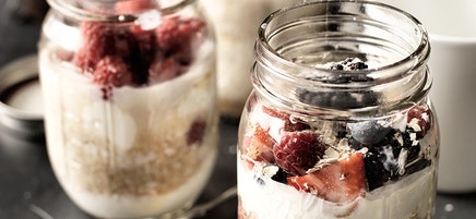 French berry overnight oats