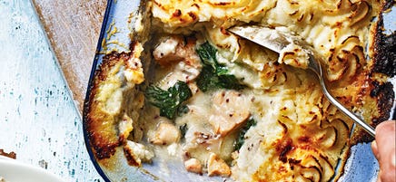 Fish pie with cauliflower mash
