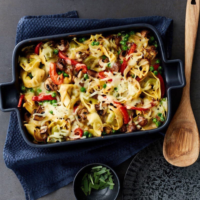 Gemüse-Tortellini-Gratin