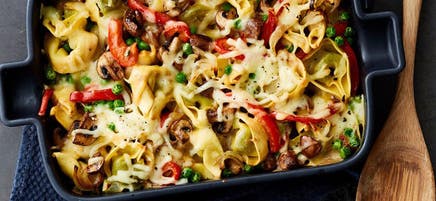 Gemüse-Tortellini-Gratin