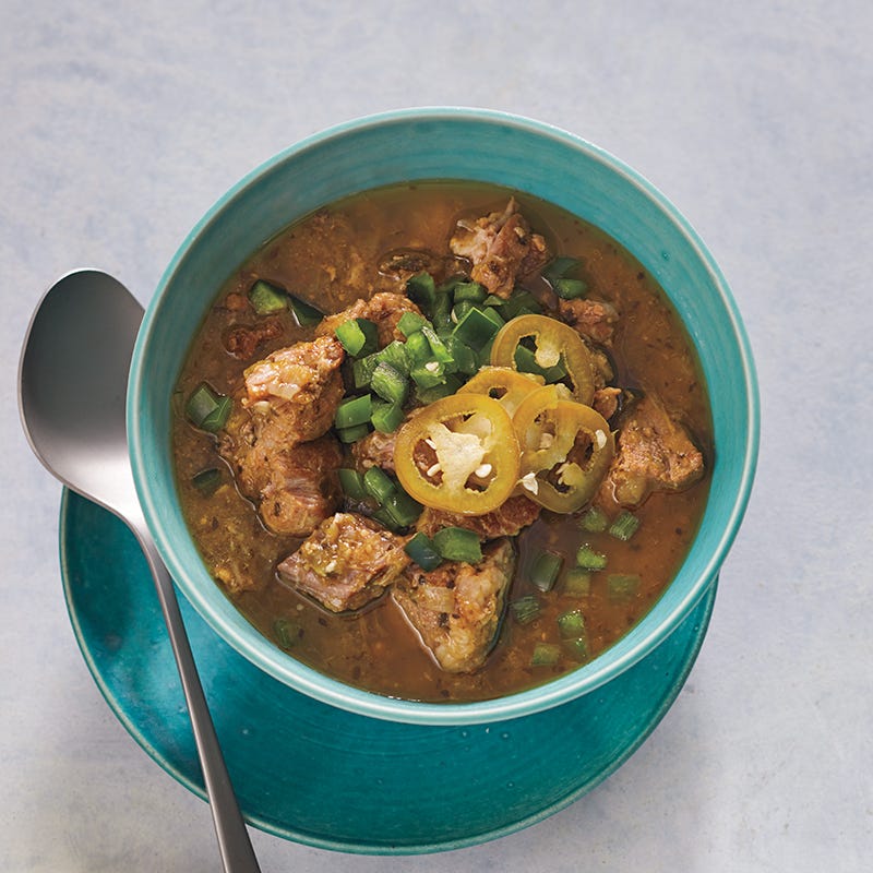 Pork in green chile sauce