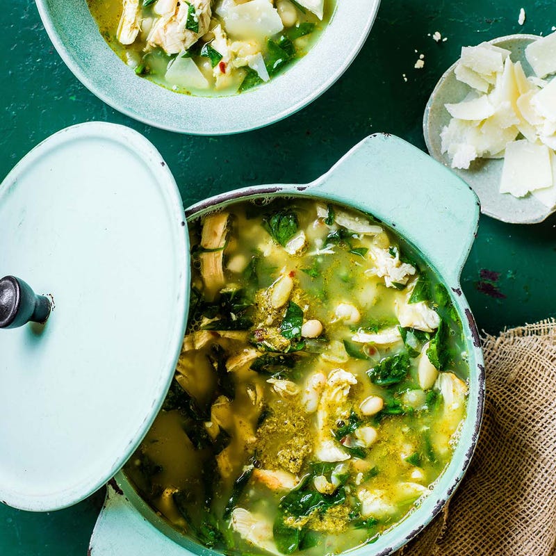 Photo of Pesto chicken soup by WW