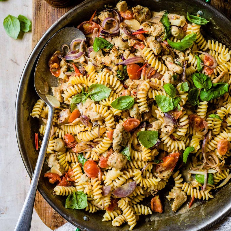 Photo of Chicken sausage & cherry tomato pasta by WW
