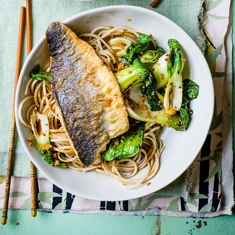 Photo of Crispy white fish with sesame noodles by WW