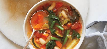 Minestrone au pesto Ă lâautocuiseur