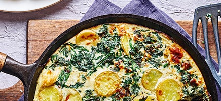 Spinach & ricotta tortilla