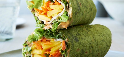Wrap épicé de dinde à la mangue