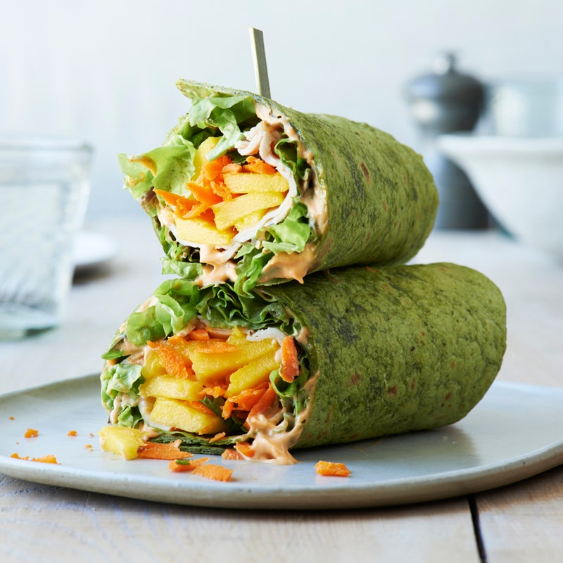 Scharfer Truten-Mango-Wrap
