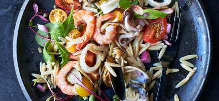Meeresfrüchtesalat mit Zitrusdressing