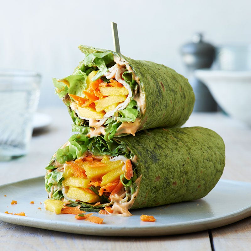 Photo of Spicy turkey mango and sriracha wraps by WW