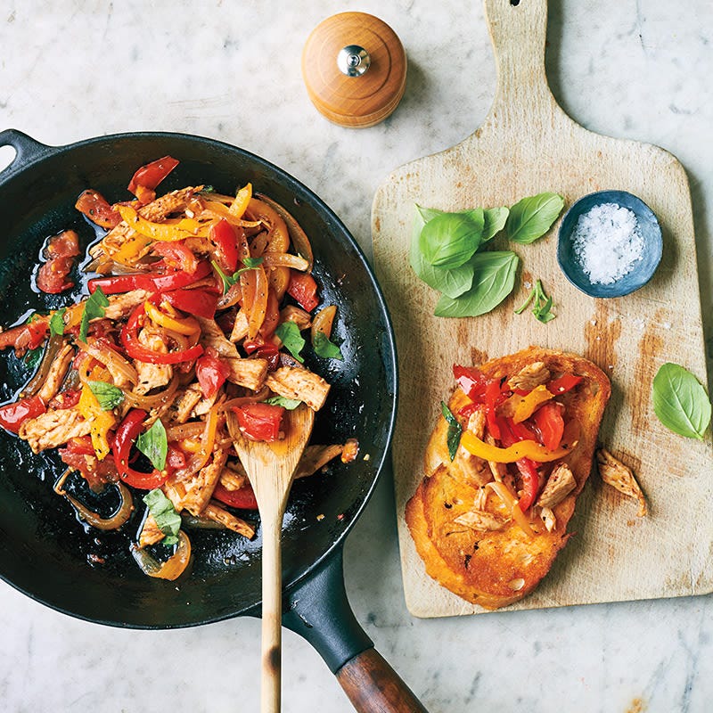 Photo of Knife-and-fork Italian turkey and pepper sandwich by WW