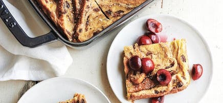 Cinnamon-raisin baked French toast