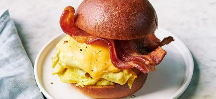 Egg and Bacon Breakfast Slider