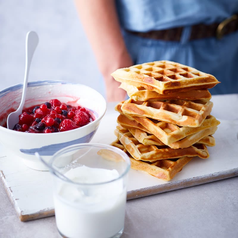 Photo de/du Skyr et gaufres aux fruits rouges par WW