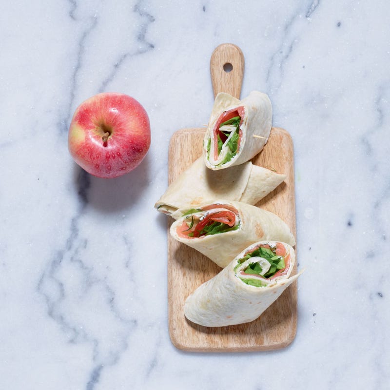 Photo de/du Wraps au saumon fumé, fruit par WW