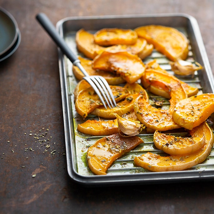 Courge rôtie au curry