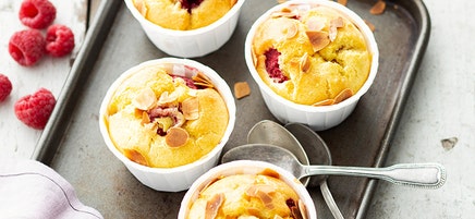 Petits moelleux aux framboises