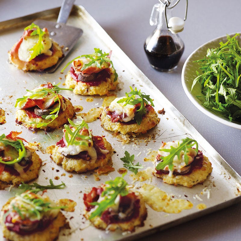 Blumenkohl-Pizza-Häppchen