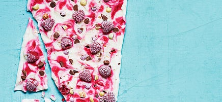Easter frozen yogurt bark