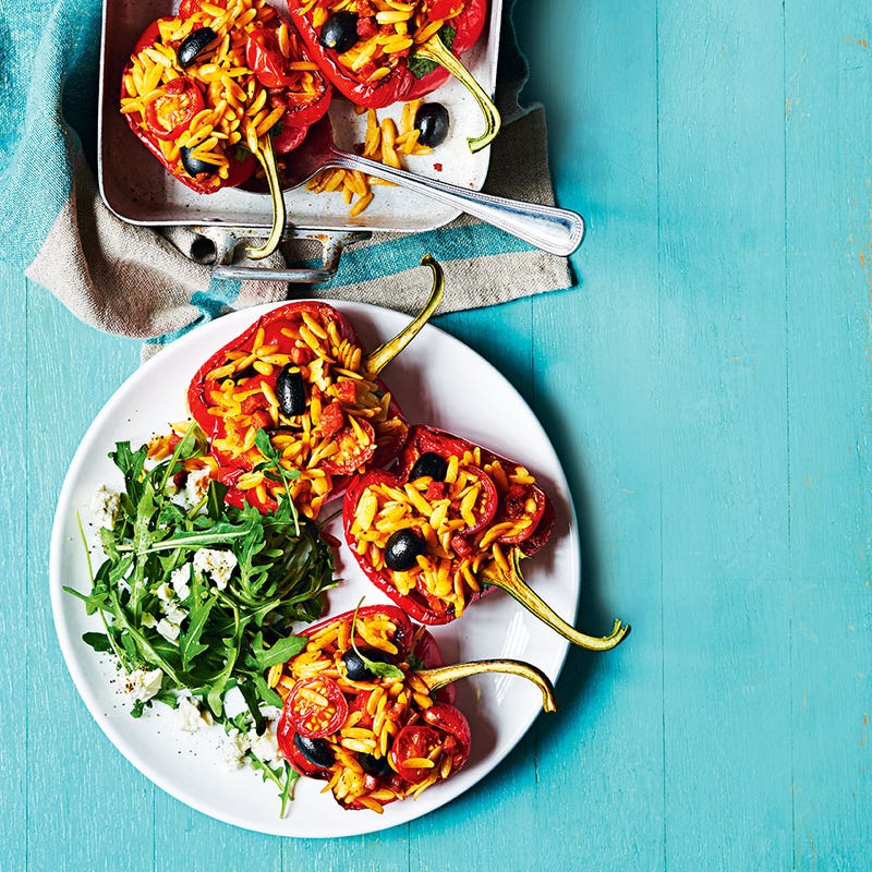 Photo of Orzo & chorizo stuffed peppers by WW