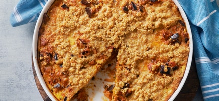 Smuldegspaj med zucchini och aubergine