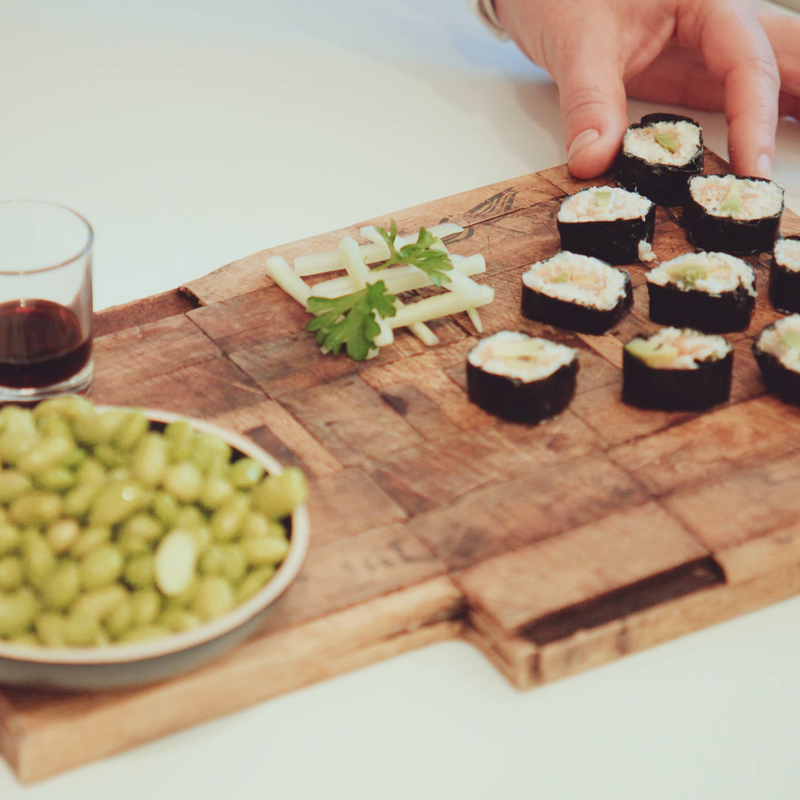 Foto van Sushi met zilvervliesrijst en skyr door WW