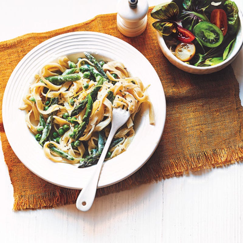 Photo de/du Tagliatelles aux petits pois et asperges par WW