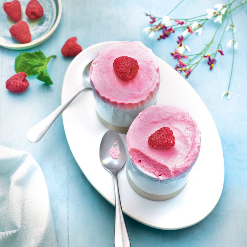 Soufflé froid aux framboises
