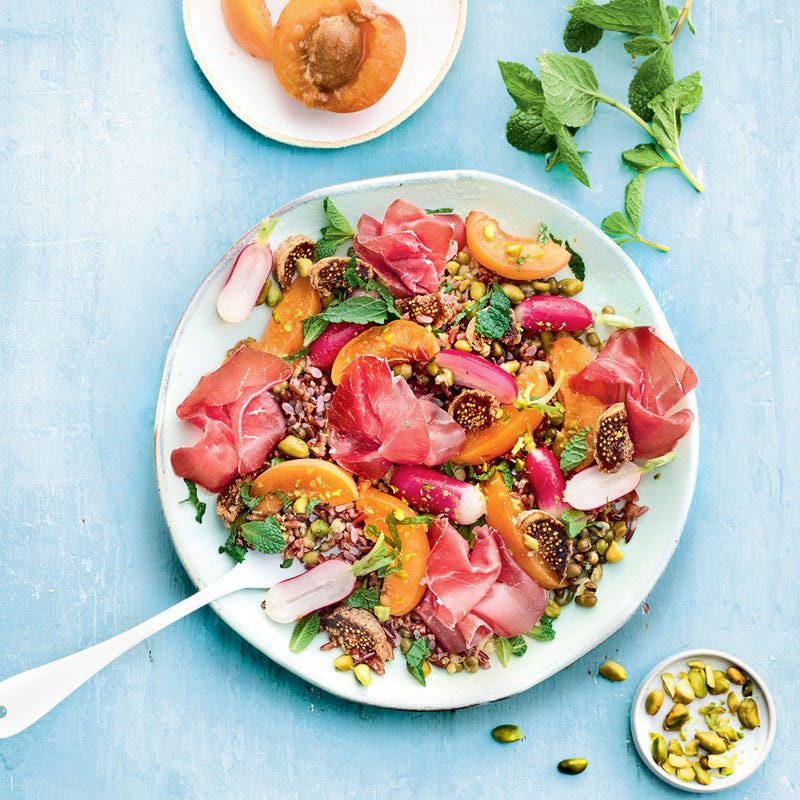 Riz sauvage aux fruits secs et bresaola