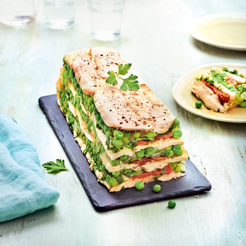 Terrine de poulet et tomates confites