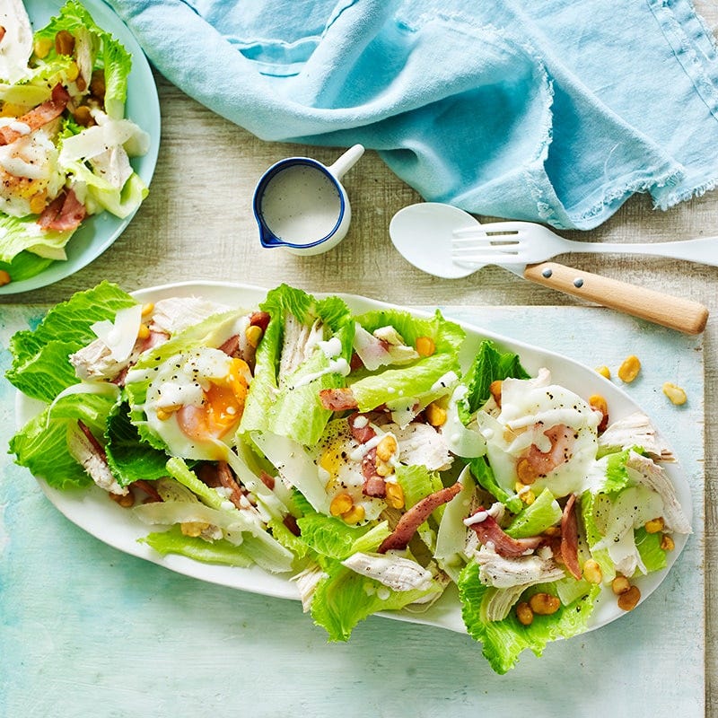 Photo of Chicken Caesar with fava bean croutons by WW