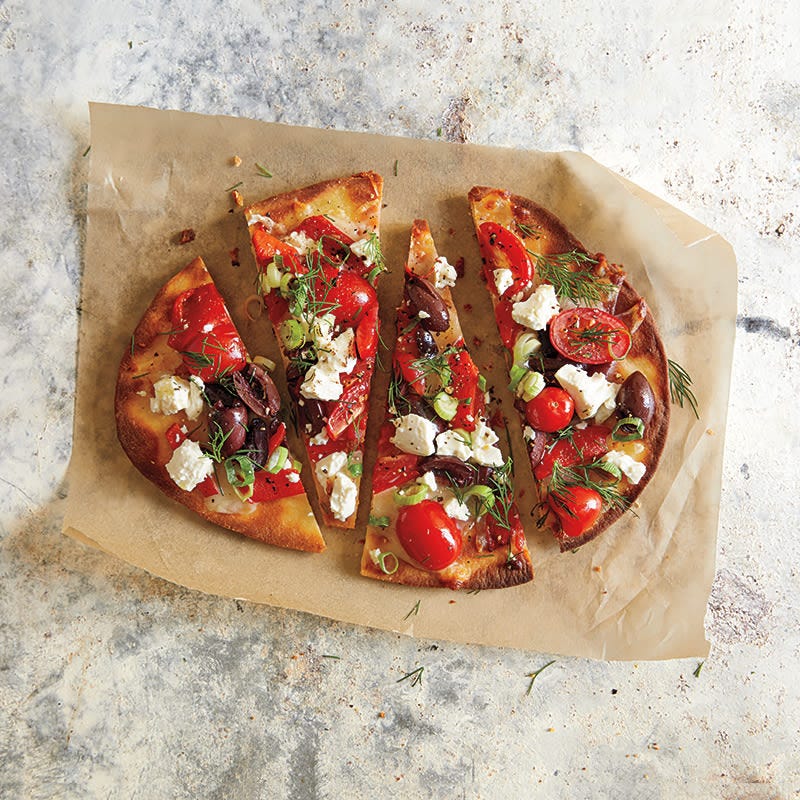 Photo de Pizza grecque à croûte mince par WW