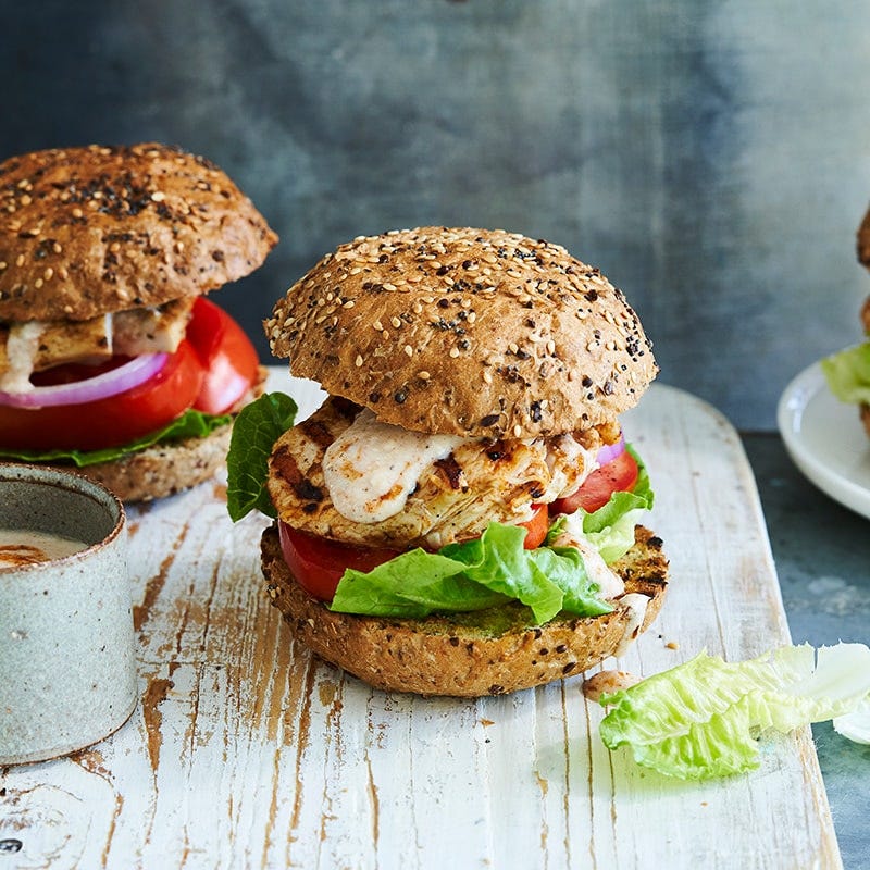 Peri peri chicken burger