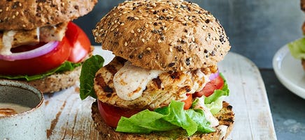 Peri peri chicken burger