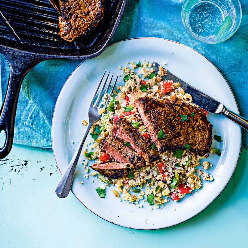 Photo of Cajun-spiced steak with cauliflower ‘rice’ by WW