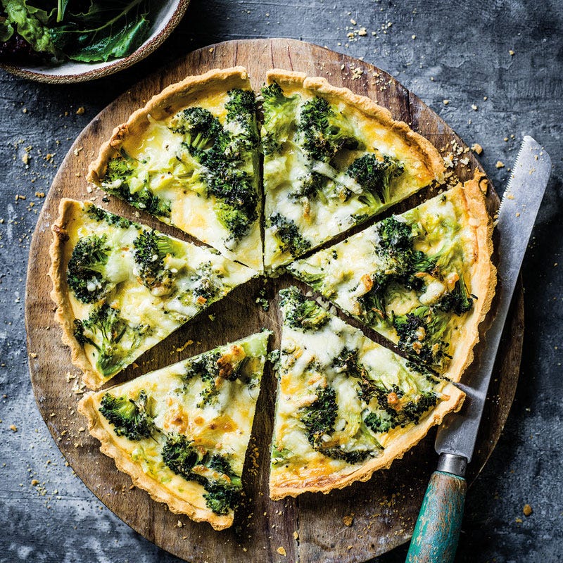 Broccoliquiche mit Käseguss