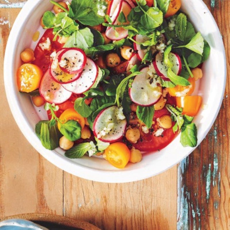 Photo de/du Salade de tomates et pois chiches par WW