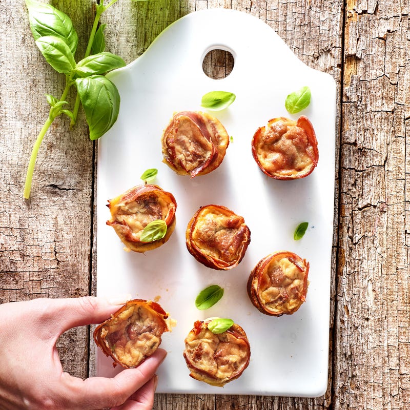 Mini muffins au jambon de Parme
