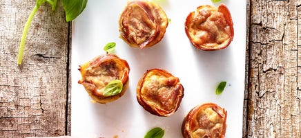 Mini muffins au jambon de Parme