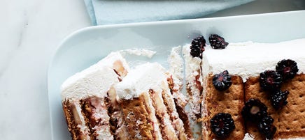 Bananen-Brombeer-Parfait