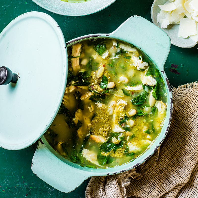 ViktVäktarna - Kycklingsoppa med pesto