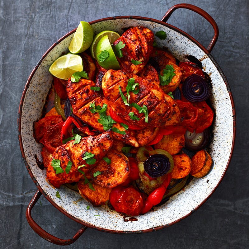 ViktVäktarna - Marinerad kyckling med sötpotatis och grönsaker