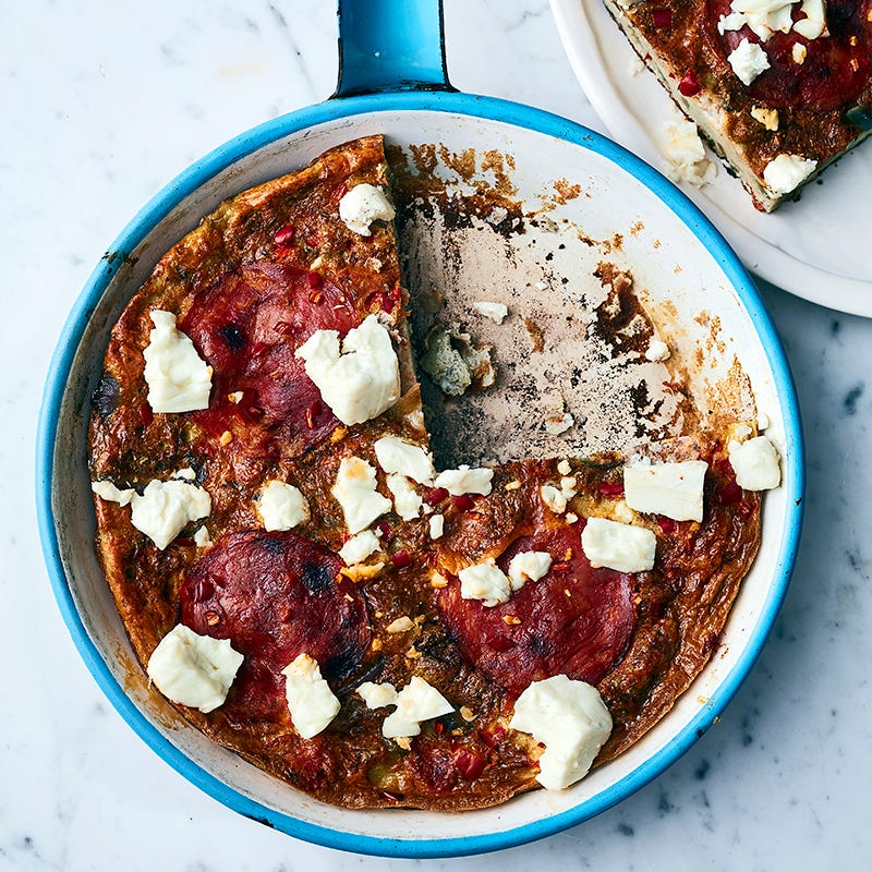 ViktVäktarna - Omelett med chorizo och salladsost