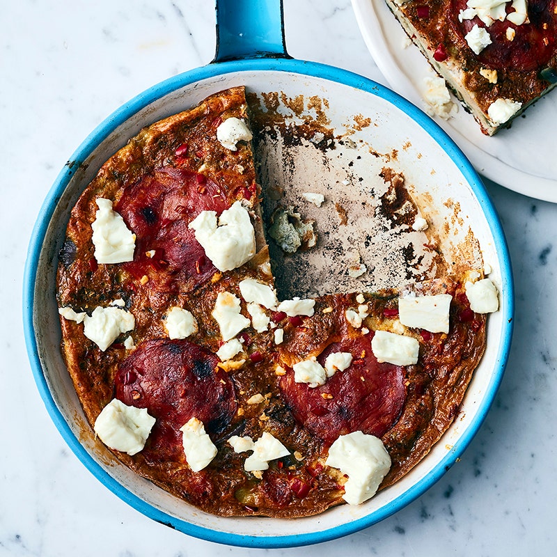 ViktVäktarna - Omelett med chorizo och salladsost