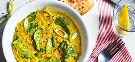Spinach, ginger & coconut dhal