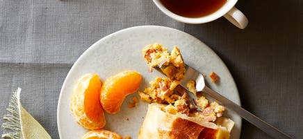Two-ingredient dough breakfast calzones